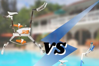 Retrouvez la forme après l'été dans votre piscine : Le grand duel entre les aquabikes Inobike 8 Air et Waterflex WR5 Air.