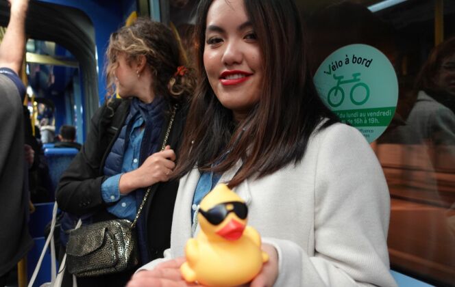 Vu dans le métro : les canards Everblue partent en voyage à travers le monde ! DR