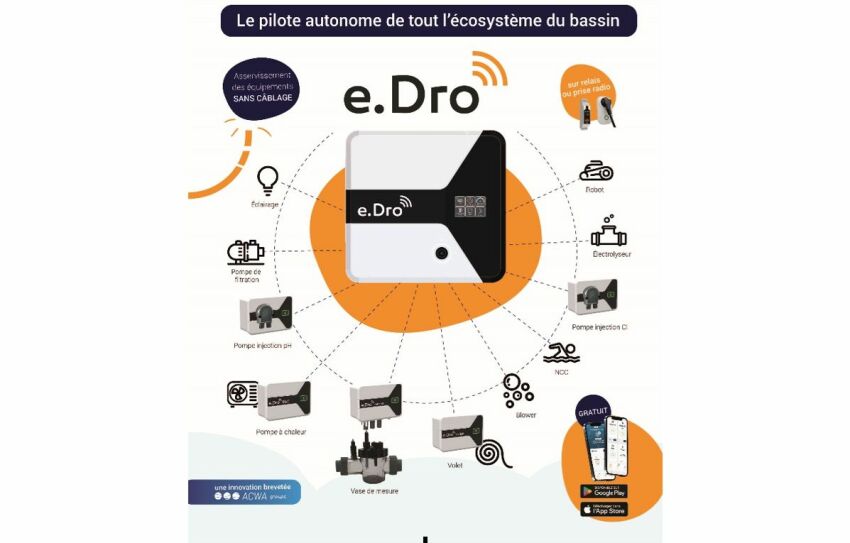 WA Conception présente son coffret électrique e.Dro, le pilote de l'écosystème du bassin&nbsp;&nbsp;