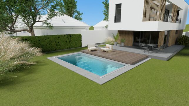 WaluDeck Flat, nouvelle terrasse mobile pour piscine, par Walter Pool