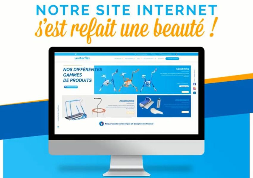 Waterflex présente son nouveau site web&nbsp;&nbsp;