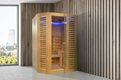 Zoom sur le sauna Venetian Hybrid, par Holl’s